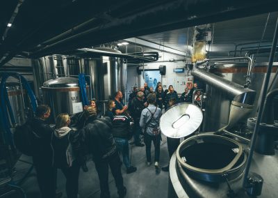 visite de brasserie sous une météo pluvieuse